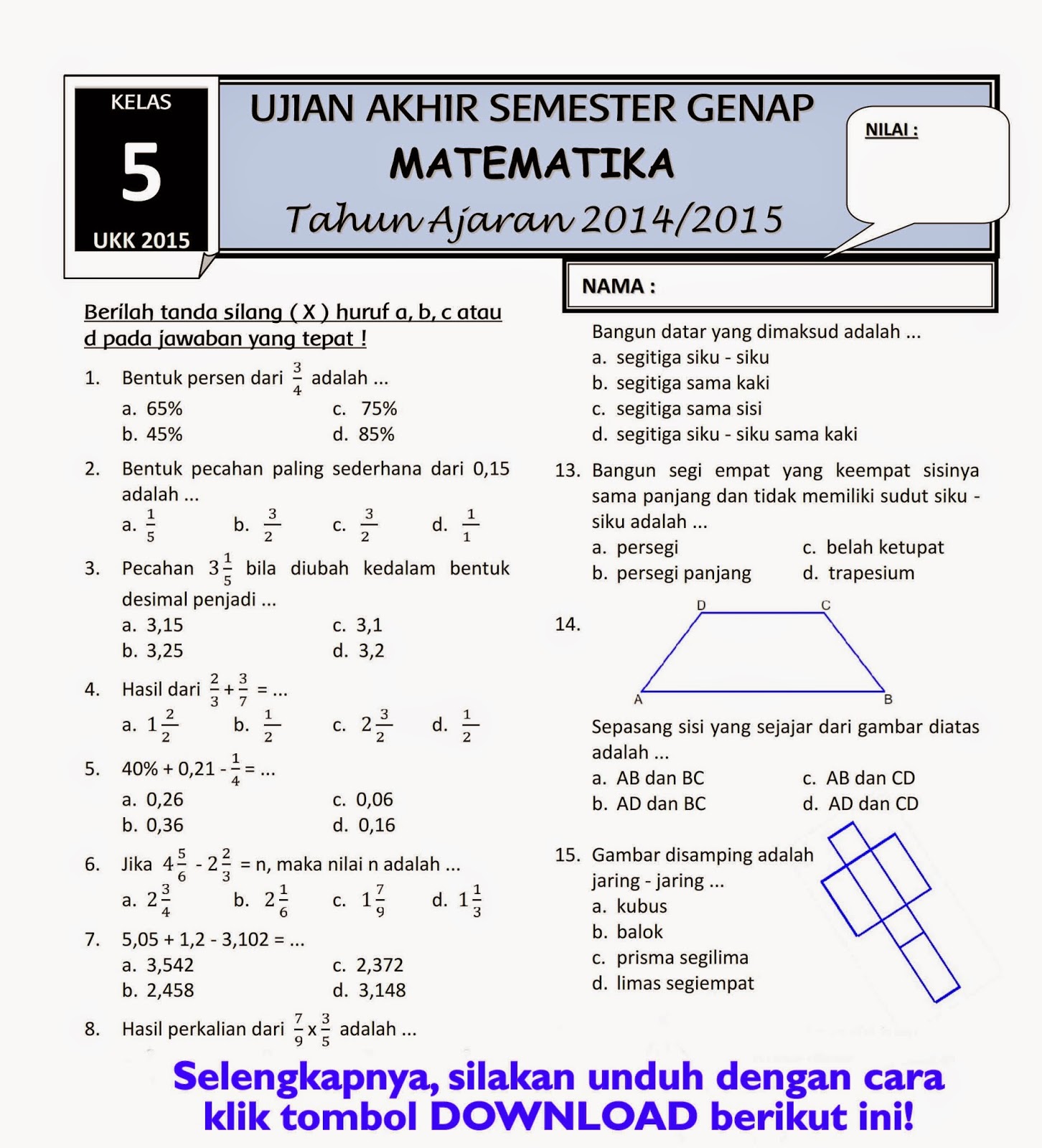 Pelajaran Matematika Kelas 2 Sd Semester 1 - Piffle me Pelajaran Matematika Kelas 2 Sd Semester 1 - Piffle me