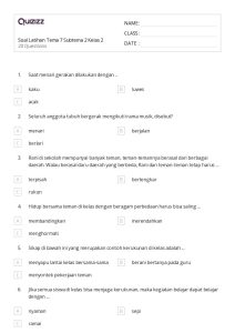 50 lembar kerja Soal Kata Pecahan untuk Kelas 2 di Quizizz Gratis