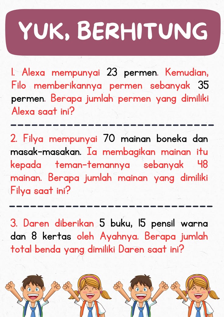 40 Contoh soal cerita matematika kelas 2 sd paling sering muncul di ujian tahun 2026