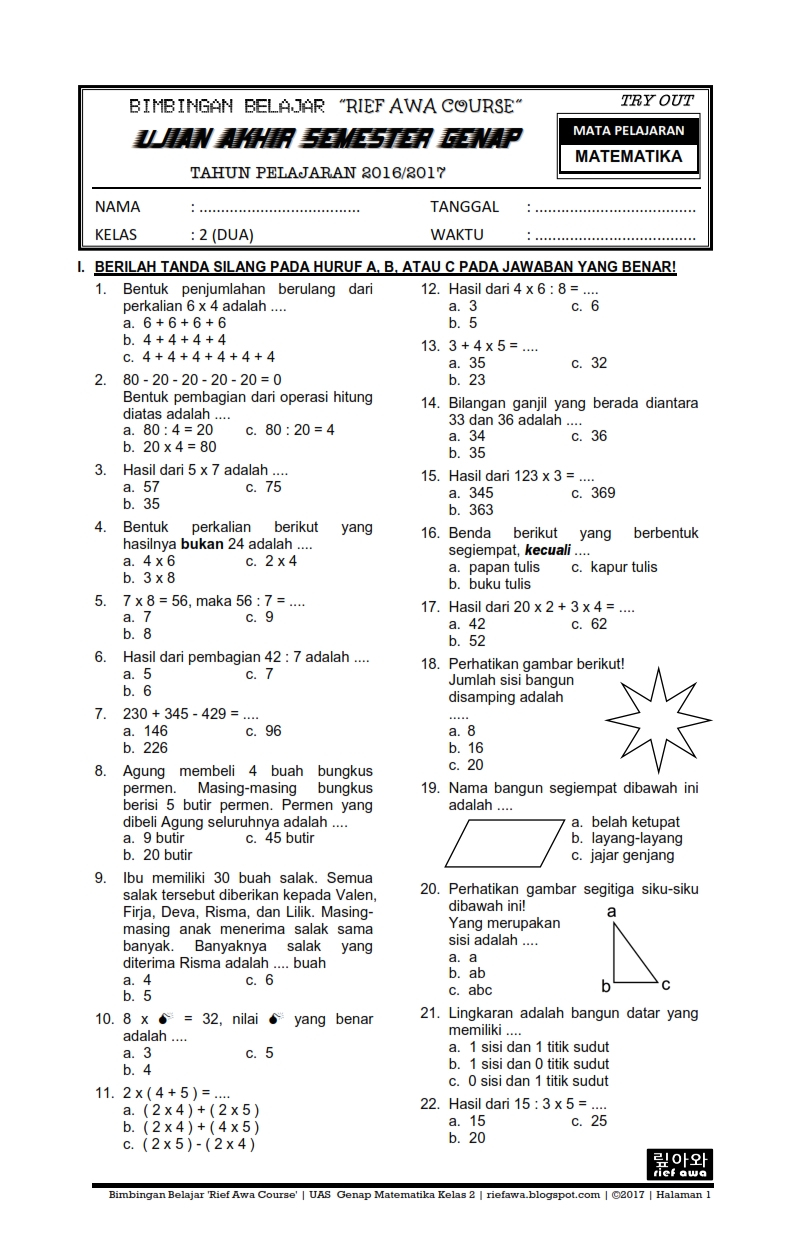 Menguasai Matematika Kelas 4 SD Semester 2 Kurikulum 2013 Panduan