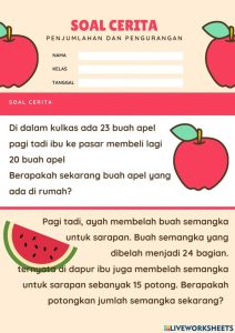 Menjelajahi Dunia Pecahan Soal Cerita Penjumlahan dan Pengurangan
