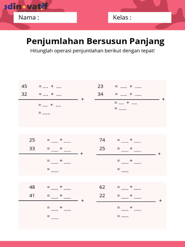 Ternyata Ini 5 Rahasia Cepat Menguasai Soal Penjumlahan Bersusun Panjang Kelas 2 SD