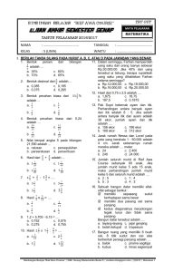 Soal Latihan Matematika Kelas 5 Semester 2 Dalchaebi