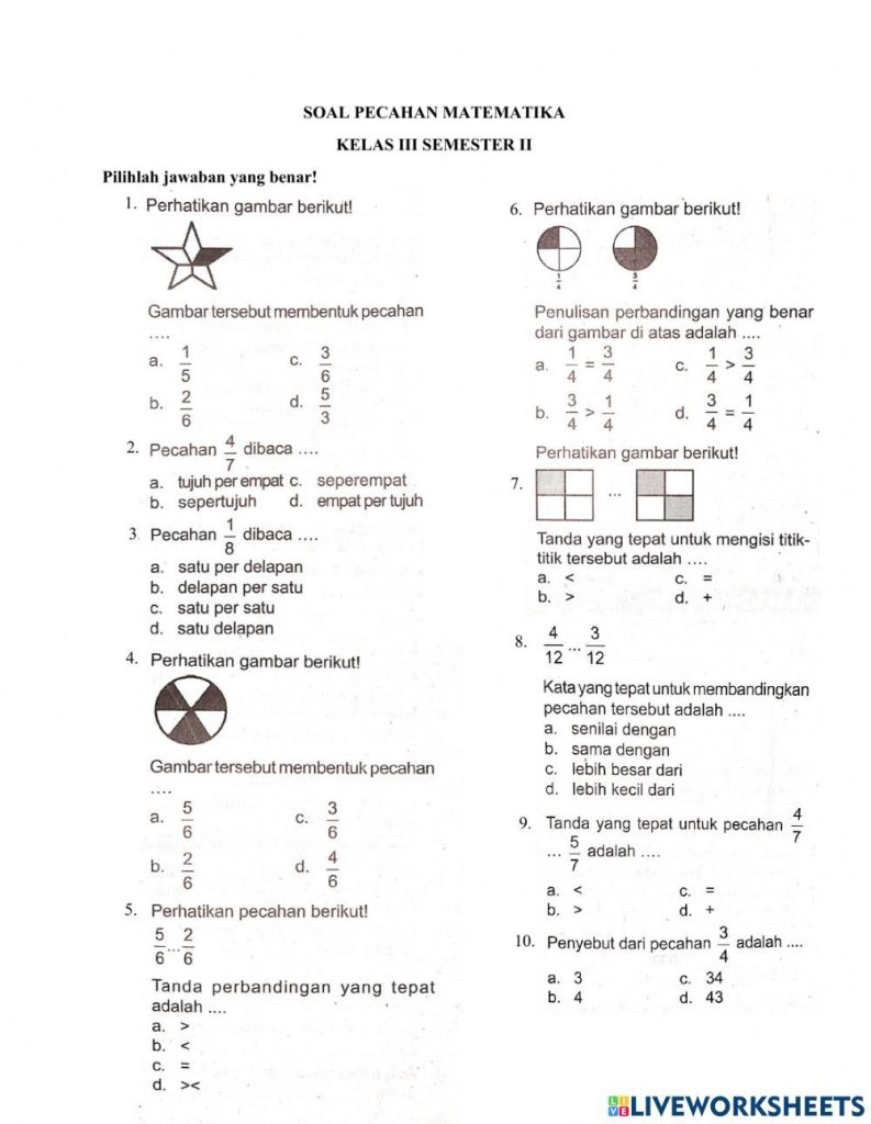 5 Contoh Soal Matematika Kelas 3 SD Semester 1 yang Wajib Dikuasai Agar Lulus STS 2026