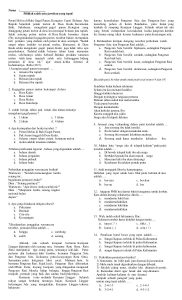 Soal Bahasa Indonesia Kelas 6 Tema 1 Homecare24 - Free Word Template