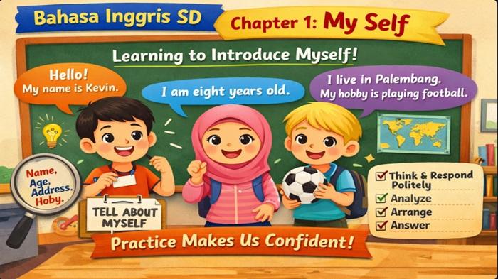 Latihan Soal HOTS Bahasa Inggris Kelas 3 SD Materi Chapter 1 My Self Latihan Soal HOTS Bahasa Inggris Kelas 3 SD Materi Chapter 1 My Self