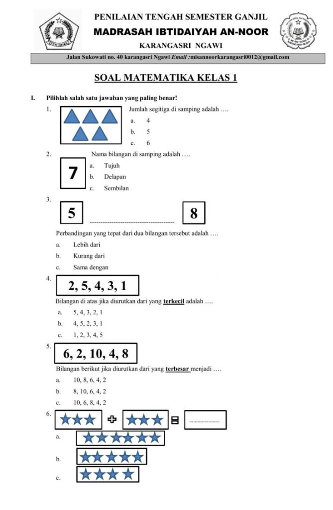 5 Rahasia Latihan Soal Matematika Kelas 1 Semester 1 yang Jarang Diketahui Orang Tua