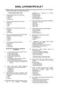 Soal Ips Kelas 7 Semester 2 Dalchaebi