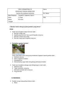 Soal Pts Kelas 3 Hari Ke 4 Tema 6 Sub 3 4 PDF