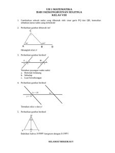 Uh 1 Matematika Kelas 8 Sem 2 2025 PDF