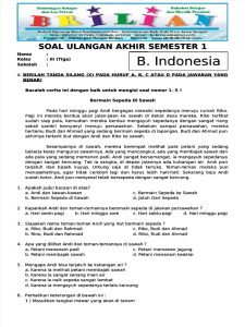 Memahami Inti Aswaja Panduan Soal Semester 1 Kelas 3 MI untuk