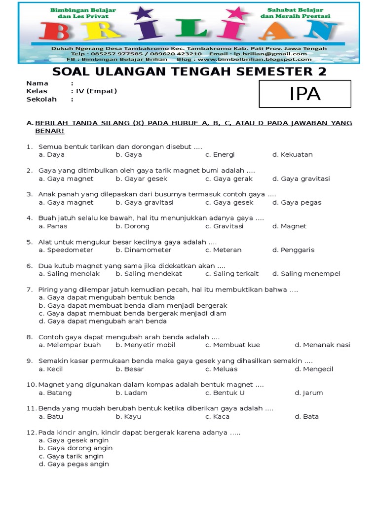Terbukti! 7 Latihan Soal IPA Kelas 4 yang Membantu Anak Sukses di Tahun 2026 Sebelum Ujian