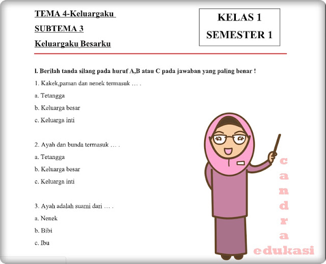 Terbukti 7 Tips Praktis Latihan soal kurtilas SD kelas 1 subtema 3 dan 4 untuk Hasil Hebat