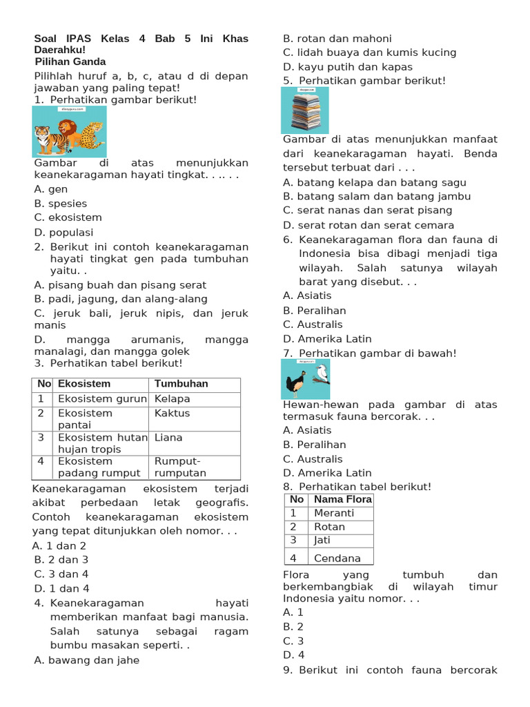 Ternyata Ini Bedanya Latihan Soal IPA Kelas 4 Semester 2 dengan Soal Ulangan Kelas 3 yang Sering Bikin Siswa Keliru