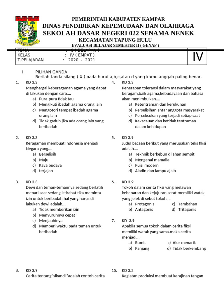 Rahasia Lolos Ujian dengan Contoh Soal Tema 8 Kelas 4 Revisi 2017 yang Wajib Tahu Rahasia Lolos Ujian dengan Contoh Soal Tema 8 Kelas 4 Revisi 2017 yang Wajib Tahu
