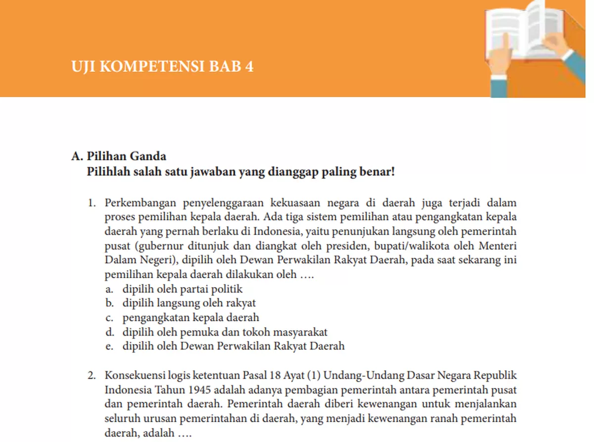 Rahasia Lulus Nilai Sempurna dengan Latihan soal pat pkn kelas 10 bab 4 pilihan ganda