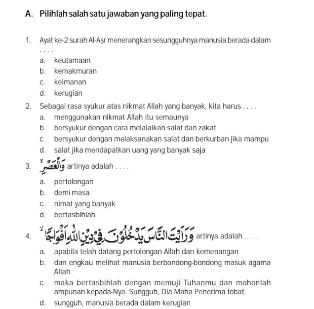 Wajib Tahu Bocoran soal pat pai kelas 4 sd kurikulum 2013 tahun 2018 Agar Nilai Sempurna Wajib Tahu Bocoran soal pat pai kelas 4 sd kurikulum 2013 tahun 2018 Agar Nilai Sempurna