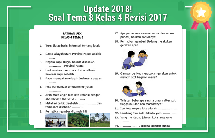 Wajib Tahu! Kumpulan Contoh Soal Tema 8 Kelas 4 SD Terbaru Agar Nilai Ujian Melejit